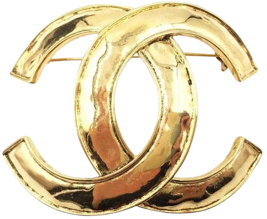 Gold Vintage Chanel Brooch Pin