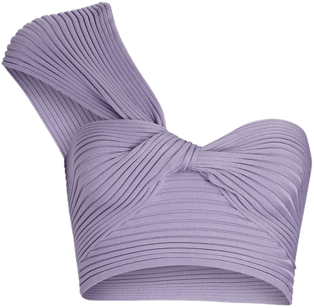 Jonathan Simkhai Adira One-Shoulder Crop Top | INTERMIX®