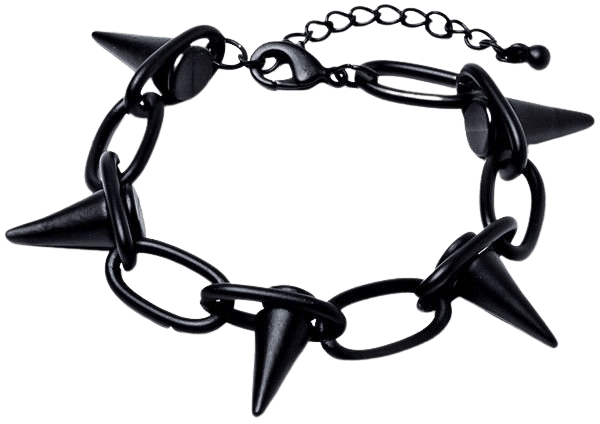 Black Spike Punk Bracelet