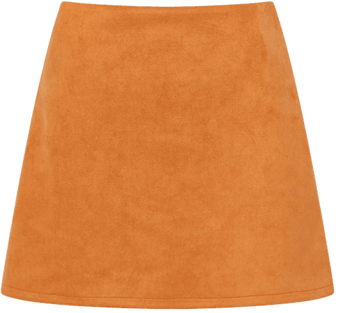 Patty Drape Mini Skirt Leather Brown | French Connection US