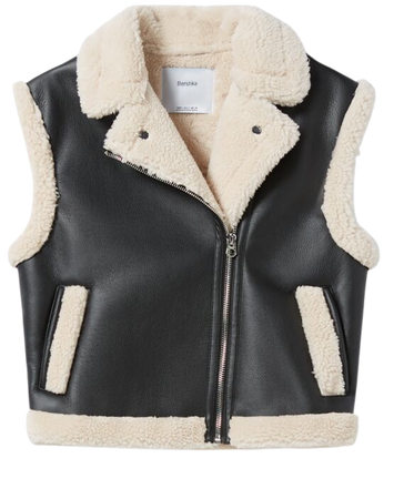 Faux leather double-faced vest - Jackets - Woman | Bershka