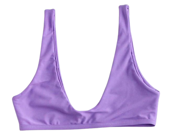 purple swim top