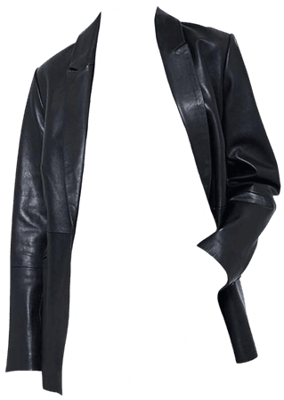 MINT VELVET Black Leather Blazer