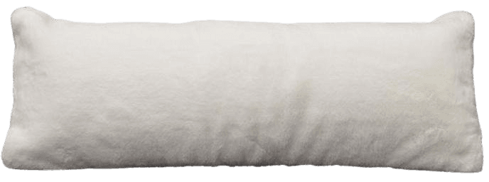 Faux Fur White Long Lumbar- Dorm Pillows | Dorm Decor