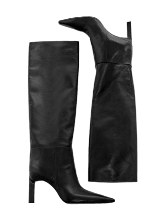The Attico Shoes | The Attico - "Vitto 85" black tube boot