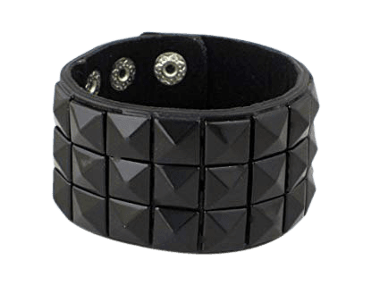 Amazon.com : Black Pyramid Stud Wristband 80s Gothic Punk Glam Emo : Sports Wristbands : Sports & Outdoors