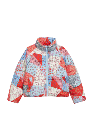 Puffer jacket - Paisley print - Puffer jackets - Monki WW