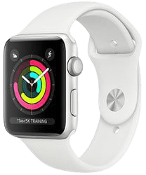 Apple Watch Series 3 38mm Silver Aluminium Case with White Sport Band (GPS)