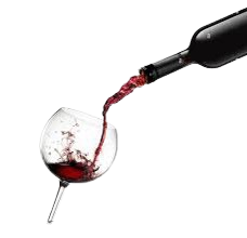 pouring glass of red  wine