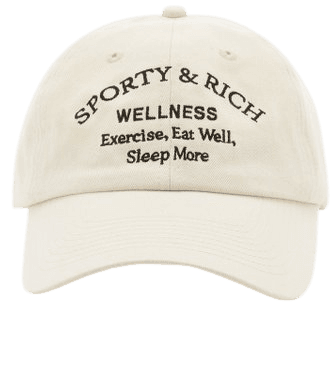 Wellness Studio Cotton Baseball Hat By Sporty & Rich | Moda Operandi