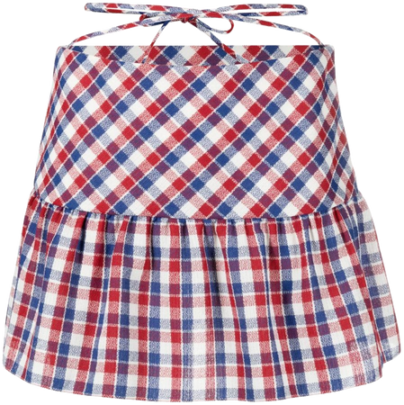 Alessandra Rich Checked Mini Skirt - Farfetch