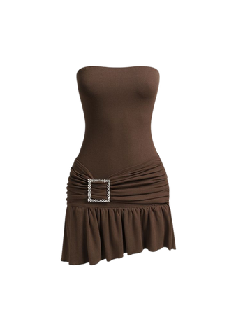 Brown Y2K dress
