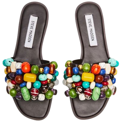 KNICKY Multi Beads Slide Sandal | Women's Sandals – Steve Madden