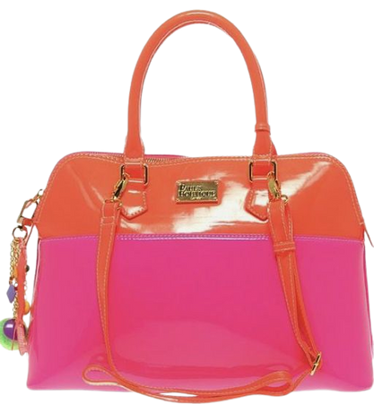 pink and orange purse