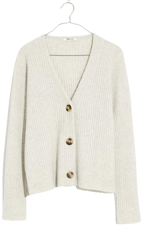 Cameron Ribbed Cardigan Sweater in Coziest Yarn