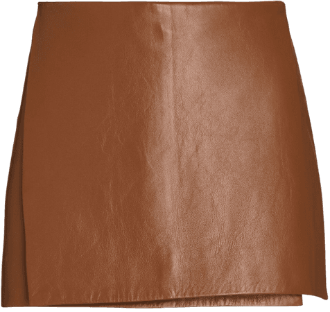 Dodo Bar Or Celia Leather Wrap Mini Skirt | INTERMIX®