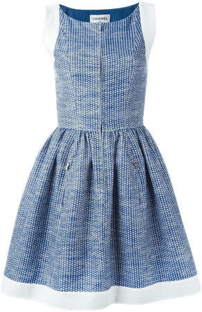 Chanel Pre-Owned pleated A-line dress
