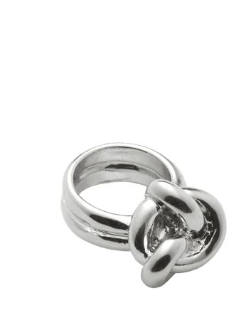 Becky Knot Ring - Silver - Jewellery - Weekday WW