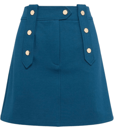 Ponte Rivet Detail Jersey Mini Skirt | Karen Millen