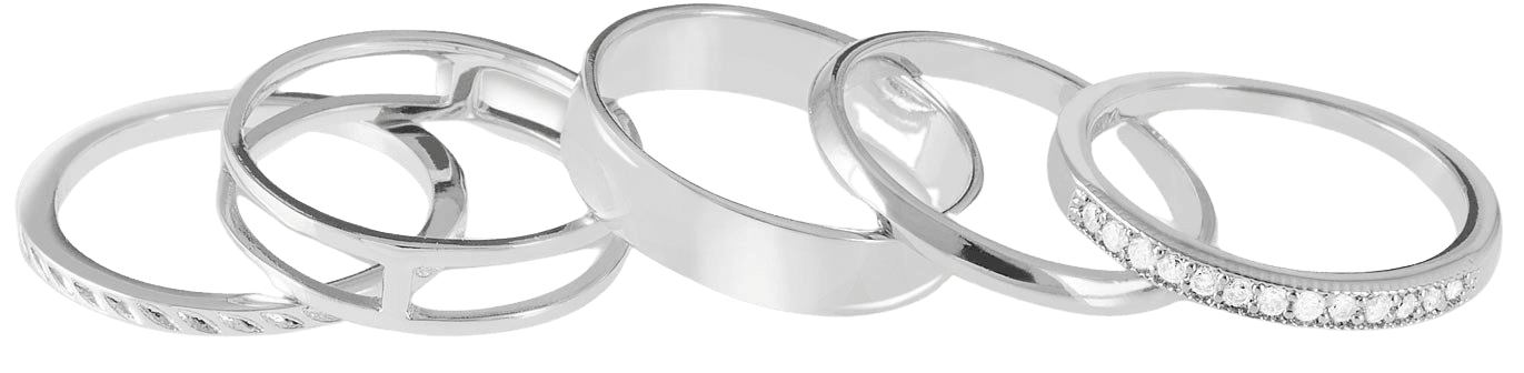 silver ring set - Pesquisa Google