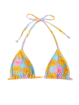 Floral Print Micro Triangle Bikini Top | SHEIN USA