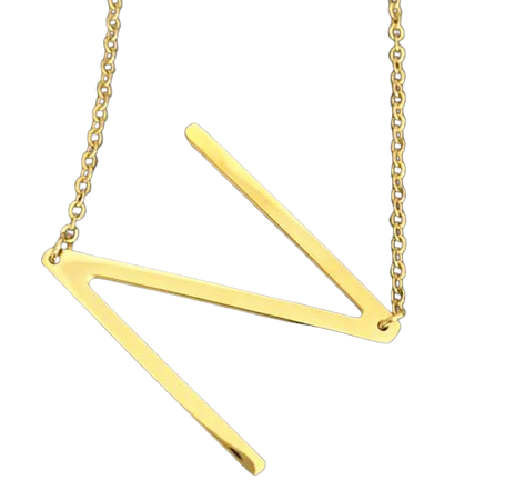 Fashion Initials N Necklace Women Gold/Silver color Collier Femme Jewelry laser Cutting Initial Letters BKTYLFZ Pendant Necklace-in Chain Necklaces from Jewelry & Accessories on Aliexpress.com | Alibaba Group