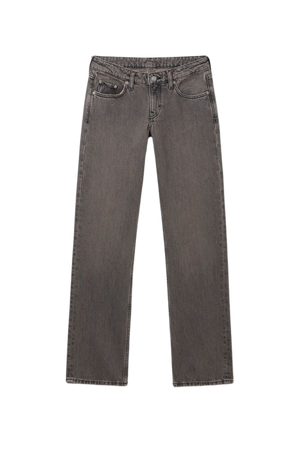 Arrow Low Straight Jeans - Clay Grey - Weekday WW
