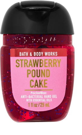 bath and body works strawberry pound cake hand sanitizer