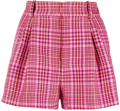 AREA Plaid Tailored Shorts - Farfetch