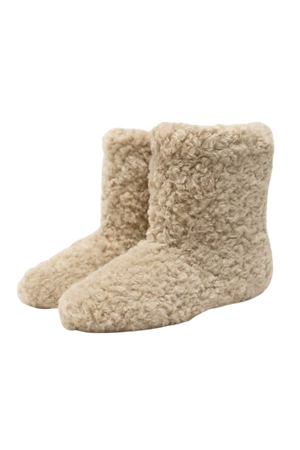 FAUX FUR ANKLE BOOTS - Off White | ZARA United States