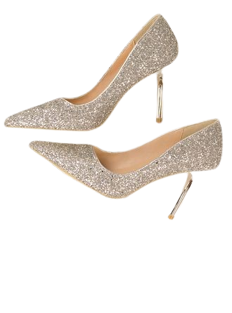 silver sparkle shoes