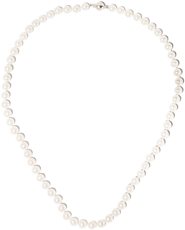 Yoko London 18kt white gold Classic Akoya pearl necklace - FARFETCH