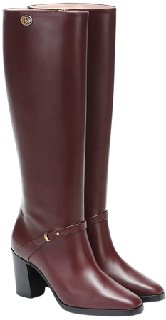 Embellished Leather Boots - Gucci | Mytheresa