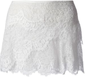 Kookai Lace Skirt (White)