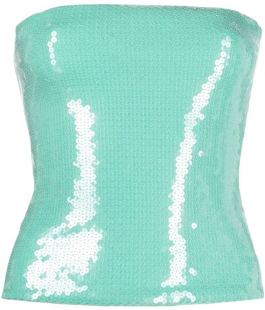 Alexandre Vauthier sequin-embellished strapless top green 2TO14611416211 - Farfetch
