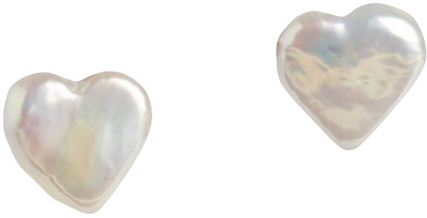 Pearl heart gemstones