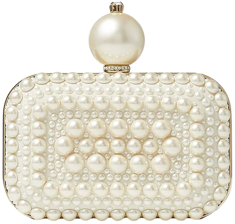 Jimmy Choo Micro Cloud pearl-embellished Clutch Bag - Farfetch