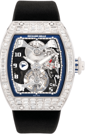 Richard Mille diamond face watch baguette