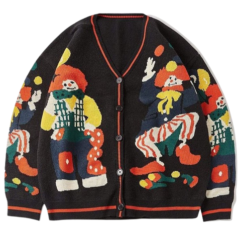 clown sweater