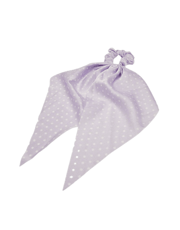 Polka dot scrunchie with bow - Accessories - Woman | Bershka