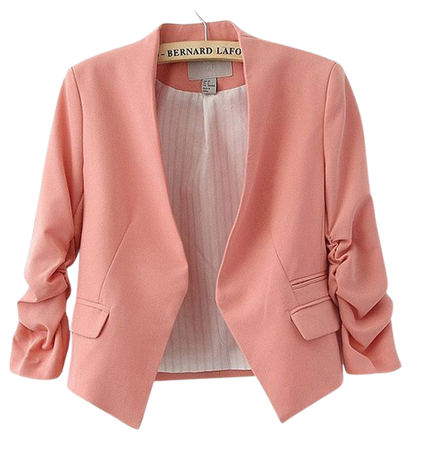 pink short blazer