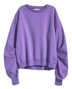 purple sweatshirt