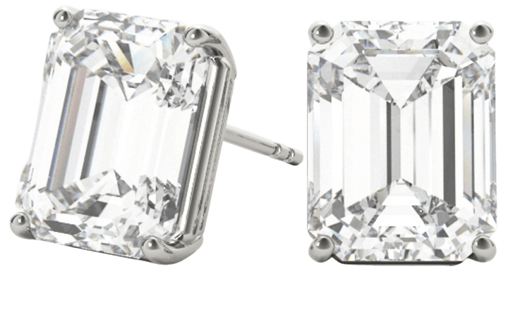 silver diamond earrings