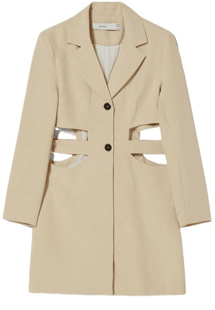 Cut-out blazer dress - New - Woman | Bershka