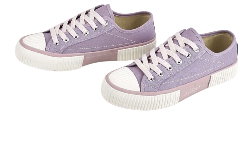 Purple & White Sneakers 1