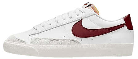 Nike Blazer Low '77 VNTG sneakers in white/team red | ASOS