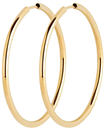 Maria Black Señorita 35 22K-Gold-Plated Hoop Earrings