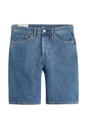 Relaxed Fit Denim Shorts - Denim blue - Men | H&M US