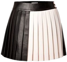black white skirt