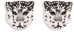 Mignonne Gavigan Snow Leopard Earring in White – Hampden Clothing